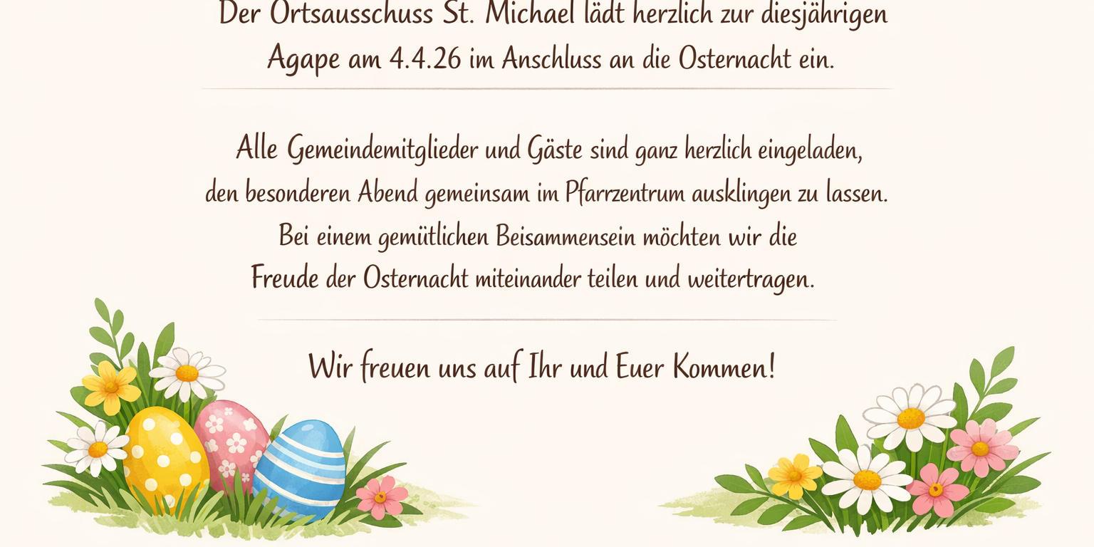 Ostern-Agape St. Michael