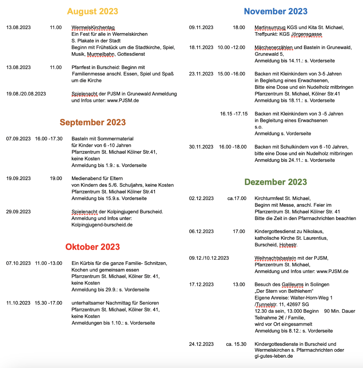 Programm kath. FZ