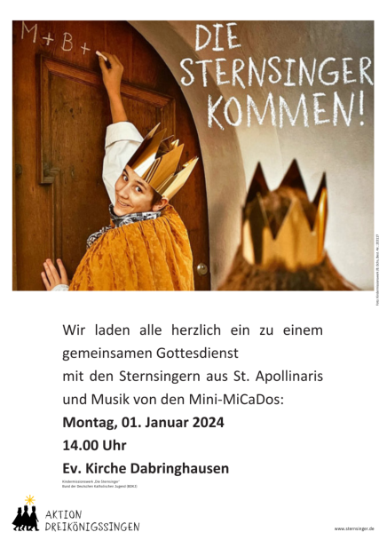 Plakat Sternsinger 2024