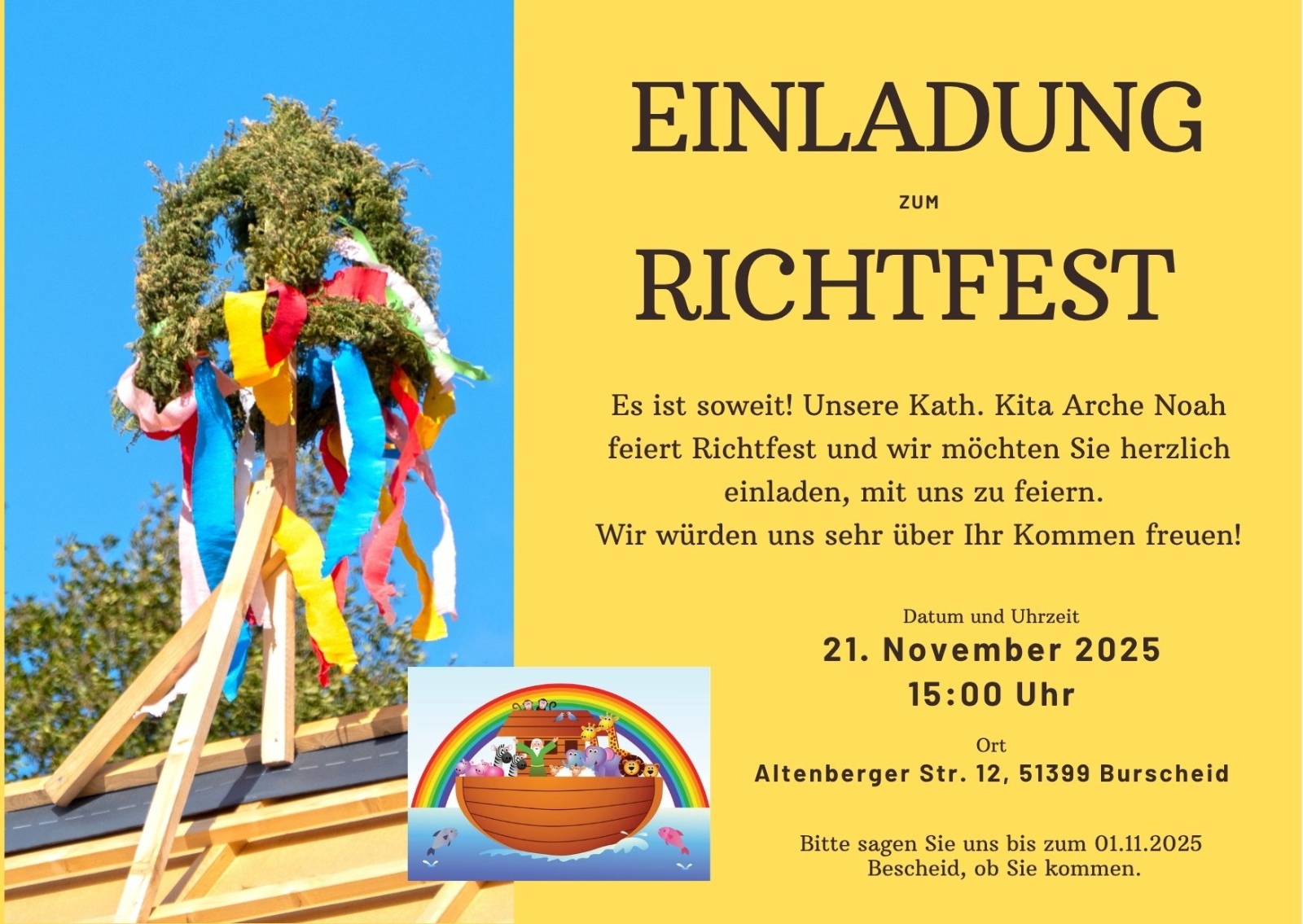 Richtfest- Arche Noah